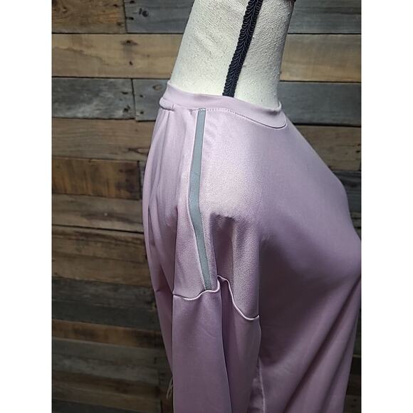 Spyder Active Top Womens Large Dusty Rose Long Sleeve Reflective Waist Bungee - Picture 7 of 9